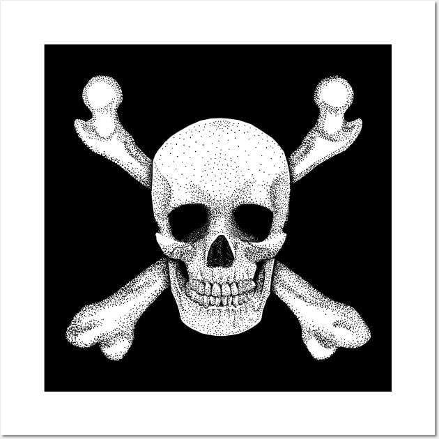 Jolly Roger - Deaths Head Pirate Skull Wall Art by GAz